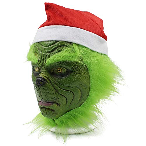 Benks green Cosplay Mask Christmas Halloween Costume Props green Costume Accessories (One size)