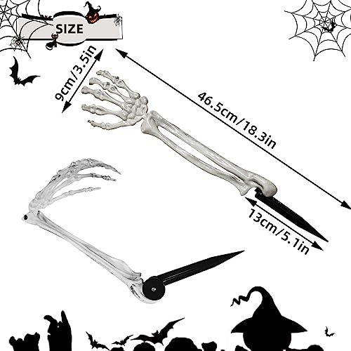 Halloween Skeleton Stakes Decorations: Spooky Graveyard Party Supplies