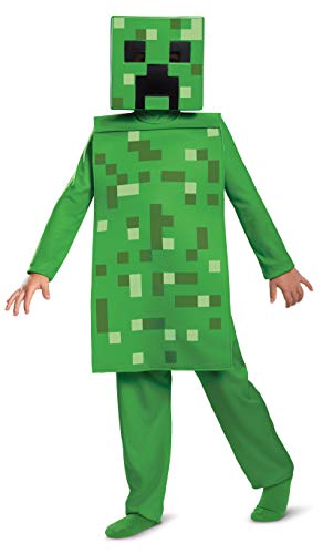 Minecraft Creeper Boys' Jumpsuit Costume - Green S