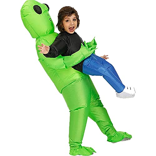 KOOY Inflatable Alien Costume Kids Inflatable Halloween Costumes Blow Up Alien Costume for Kids