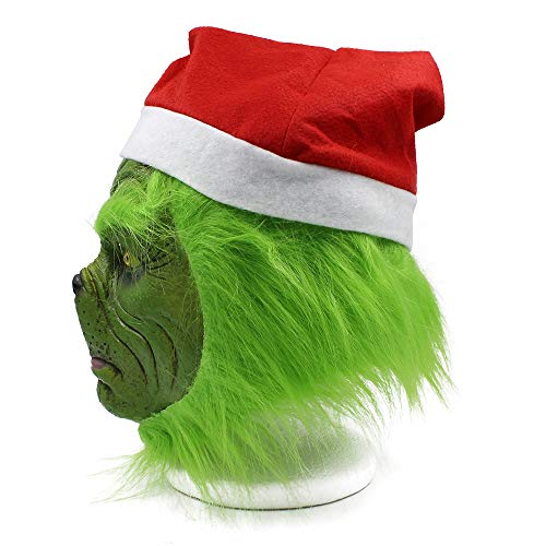 Benks green Cosplay Mask Christmas Halloween Costume Props green Costume Accessories (One size)