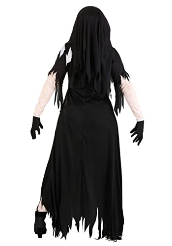 Women's Dreadful Nun Costume Black,White