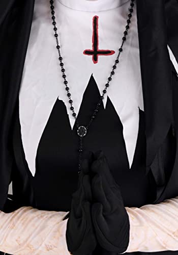 Women's Dreadful Nun Costume Black,White