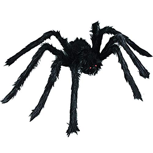 6 Halloween Realistic Hairy Spiders Props for Indoor and Outside Decoration 36” 30” 24” 18” 18” 12”