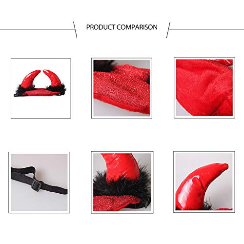 IFLYOOY Cat Halloween Costume Halloween Pet Costumes for Cats and Puppy Vampire Costume Cosplay for Small Dogs Holiday Clothes for Black Night Bloody Party (Cape & Horn)