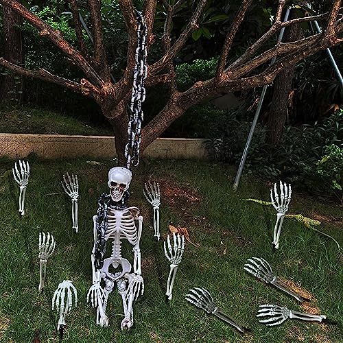 Halloween Skeleton Stakes Decorations: Spooky Graveyard Party Supplies