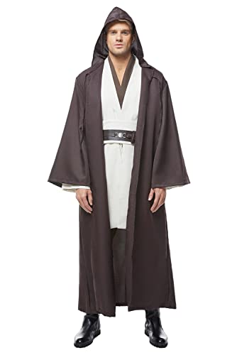CosplaySky Men's Tunic Costume Adult Outfits Halloween Robe Hooded Uniform XX-Large