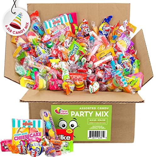 Bulk Candy - HUGE Candy Assortment - Party Mix - 6.5 LB - OVER 350 Pieces of Individually Wrapped Candy