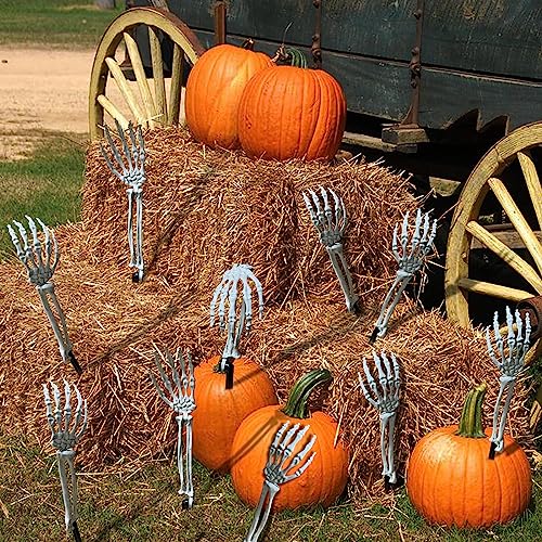 Halloween Skeleton Stakes Decorations: Spooky Graveyard Party Supplies