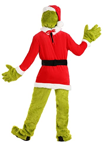 Santa Grinch Adult Costume - Open Face