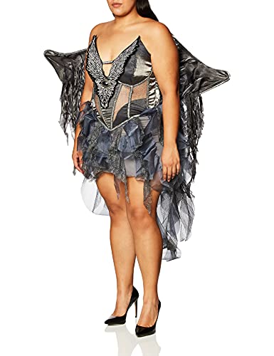 Fun World womens Costumes Dark Angel's Desire Adult Sized Costumes, Dark Gray,silver,black, Medium US