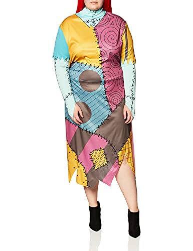 Disney womens Disguise the Nightmare Before Christmas Sally Classic adult sized costumes, Yellow/Red/Black/Green, XXL 22 24 US