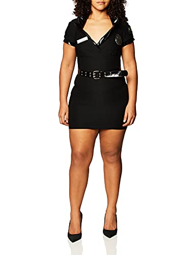 Dreamgirl Womens Dirty Cop Costume, Officer Anita Bribe Halloween Costume for Adults - Small