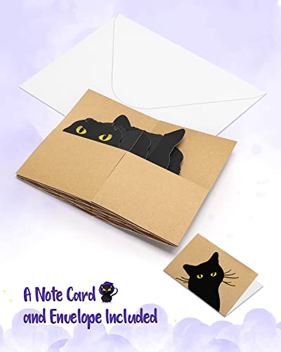 3D Birthday Pop Up Cat Gift Card Greeting Happy Funny Birthday Hallmark Card Note With Envelope Funny Black Cat Love Pop Happy Birthday Gift Card Bulk | Blank Inside, Cat, Greeting, Birthday
