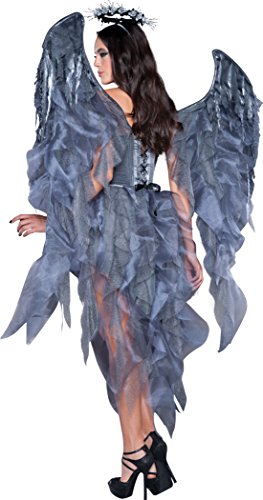 Fun World womens Costumes Dark Angel's Desire Adult Sized Costumes, Dark Gray,silver,black, Medium US