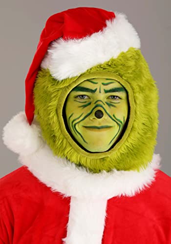 Santa Grinch Adult Costume - Open Face