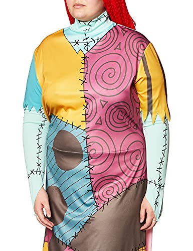 Disney womens Disguise the Nightmare Before Christmas Sally Classic adult sized costumes, Yellow/Red/Black/Green, XXL 22 24 US