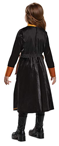 Disney Anna Frozen 2 Deluxe Girls' Halloween Costume, Kids Size Small (4-6x), Purple