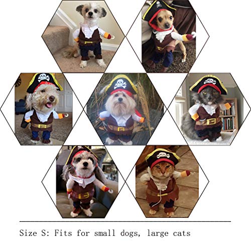 NACOCO Pet Dog Costume Pirates of The Caribbean Style (Small)