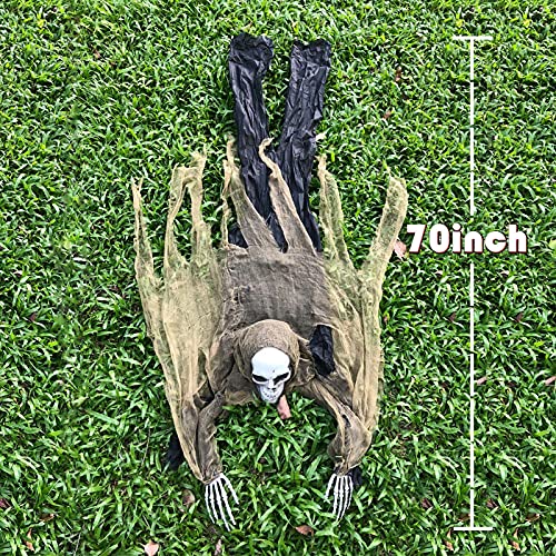 ESSENSON Halloween Zombie Groundbreaker, 65 Inch Halloween Decorations Skeleton, Halloween Prop for Halloween Outdoor, Lawn, Yard, Patio Decoration, Graveyard Haunted House Decorations