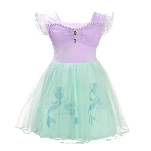 Dressy Daisy Princess Mermaid Dress Up Clothes Halloween Fancy Party Tulle Skirt Summer Outfit for Baby Girls Size 12-24 Months, Style 20