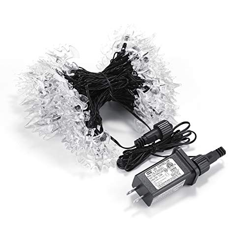 RECESKY 70 LED Bat String Lights - 22.6ft Halloween String Lights, Waterproof Plug in Light for Outdoor, Indoor Decor - Halloween Lighting for Garden, House, Halloween Party Decorations (Purple)