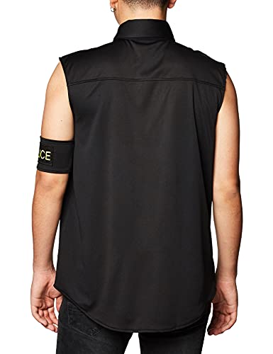 Dreamgirl Adult Mens Dirty Cop Officer Costume, Dirt Cop Officer Ed Banger Halloween Costume - Large