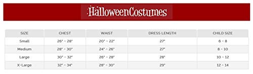 Creepy Clown Girls Costume Large