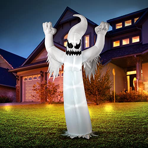Joiedomi 12 Ft Tall Halloween Inflatable Scary Spooky Ghost Inflatable Yard Decoration with Build-in LEDs Blow Up Inflatables for Halloween Party Indoor, Outdoor, Yard, Garden, Lawn Decorations