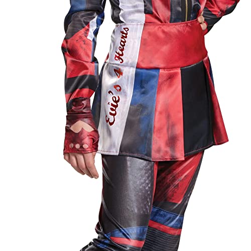 Evie Descendants 3 Deluxe Girls Costume, Official Disney Descendants Costume Jumpsuit, Child Size Extra Large (14-16)