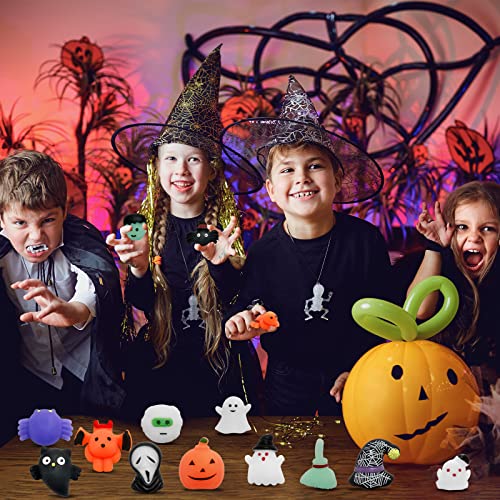 Cicosovea 28Pcs Halloween Soft Toys Kawaii Cute Toys Halloween Party Favors for Halloween Treat Goody Bag Filler Gifts