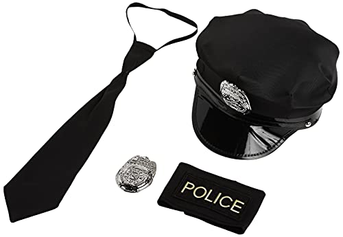 Dreamgirl Adult Mens Dirty Cop Officer Costume, Dirt Cop Officer Ed Banger Halloween Costume - Large