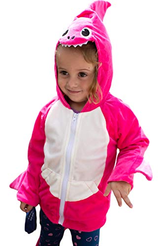 ComfyCamper Kids Shark Hoodie - Fish Animal Cute Baby Costume Outfit Sweatshirt Sweater Sweatsuit Jacket Hooded Coat, 2-4 years