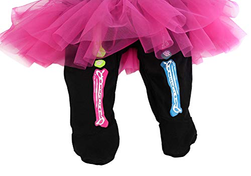 FANCYINN Baby Skeleton Costume Halloween Outfits & Bone Skull Tulle Skirt Romper Toddler Carnival Costumes 2pcs 59 0-3Months