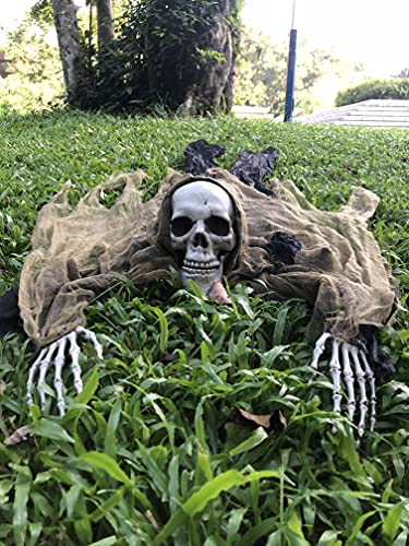 ESSENSON Halloween Zombie Groundbreaker, 65 Inch Halloween Decorations Skeleton, Halloween Prop for Halloween Outdoor, Lawn, Yard, Patio Decoration, Graveyard Haunted House Decorations