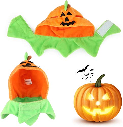 Idepet Cat Costumes, Costumes for Cats Pumpkin Hat Cat Halloween Costumes Adjustable Hat for Party Decoration Small Pet Cat Cap