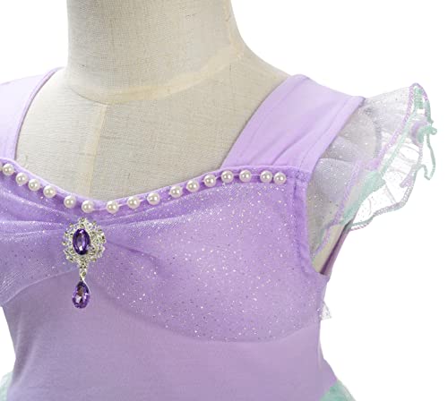 Dressy Daisy Princess Mermaid Dress Up Clothes Halloween Fancy Party Tulle Skirt Summer Outfit for Baby Girls Size 12-24 Months, Style 20