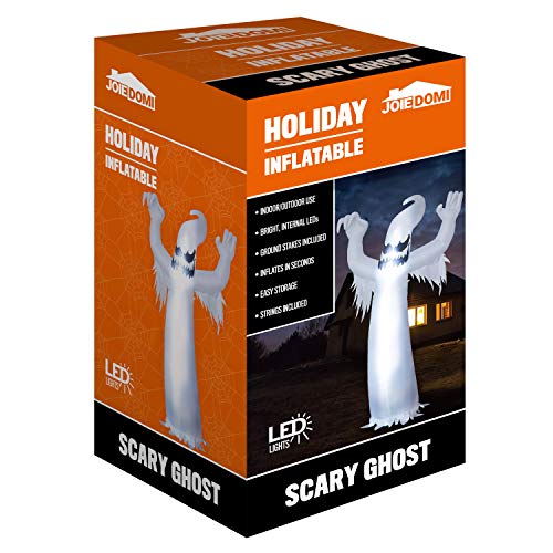 Joiedomi 12 Ft Tall Halloween Inflatable Scary Spooky Ghost Inflatable Yard Decoration with Build-in LEDs Blow Up Inflatables for Halloween Party Indoor, Outdoor, Yard, Garden, Lawn Decorations