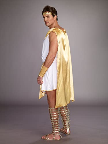 Dreamgirl Adult Greek God Toga Costume, Mens Hes a God Halloween Costume - X-Large