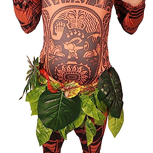 FEEAA Maui Tattoo T Shirt/Pants Halloween Adult Mens Women Cosplay Costume (XXL)