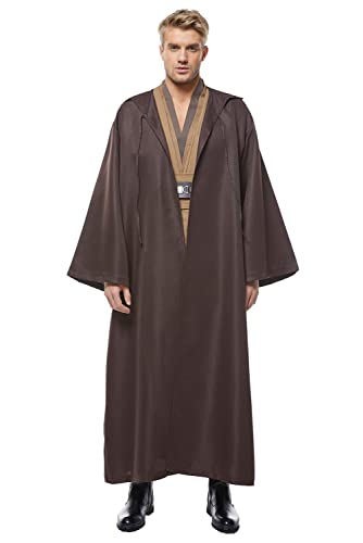 CosplaySky Adult Outfit Costume Tunic Hooded Robe Uniform Brown Version XXX-Large