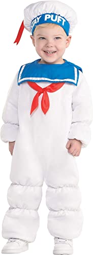 amscan Marshmallow Man Padded Baby Costume - One Size - 6 To 12 Months Old - White - 1 Set