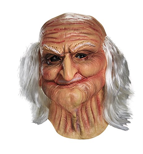 Disguise Men's Male Oldie Costume Mask, Beige/White, Adult