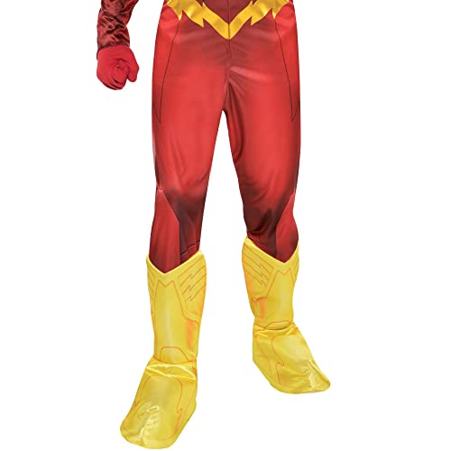 Costumes USA The Flash Muscle Halloween Costume for Boys, DC Comics: The New 52, Small (4-6), Includes Jumpsuit, Mask