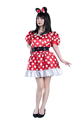 Disney womens Disguise Red Minnie Mouse Classic adult sized costumes, Medium (8-12), M 8-10 US