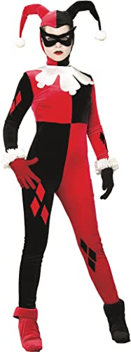 DC Comics Harley Quinn Adult Sized Costumes - Red/Black (Medium)