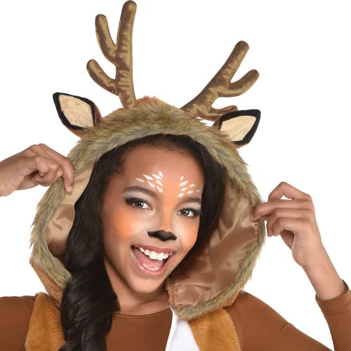 amscan Girls Oh Deer Halloween Costume Kit - Medium, Brown - 1 Set