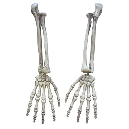 Life-size Halloween Skeleton Arm Props (1 pair)