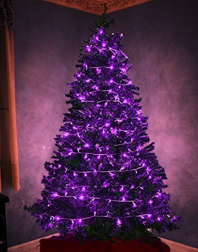 Christmas String Lights Purple - 25m/82ft 220 LEDs 8 Modes Function End-to-End Extendable Plug in Waterproof Inside/Outside Fairy Xmas Tree Lights for Halloween/Patio/Home/Indoor/Outdoor Decorations