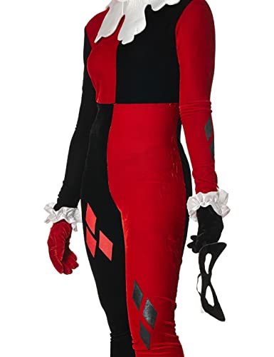 DC Comics Harley Quinn Adult Sized Costumes - Red/Black (Medium)
